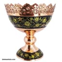 آجیل خوری مسی پایه دار میناکاری پرداز نانو شده کد MJ-43