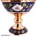 آجیل خوری مسی پایه دار میناکاری طرح پرداز 17 سانتی کد MJ-47