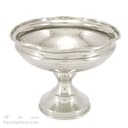 آجیل خوری مسی پایه دار با روکش کروم لبه چین 22سانتی کد AH-45