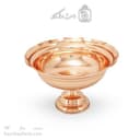 آجیل خوری مسی پایه دار زنجان قطر 25 سانتیمتری کد AH-126