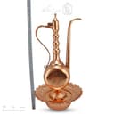 آفتابه لگن مسی زنجان چکش طرح دار کد MJ-123