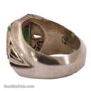 انگشتر زمرد مردانه اصل دست ساز با رکاب شیخ احمد تک اشک RN-29