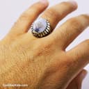 انگشتر نقره مردانه شجر اصل با رکاب ریخته تک درخت کد RN-20