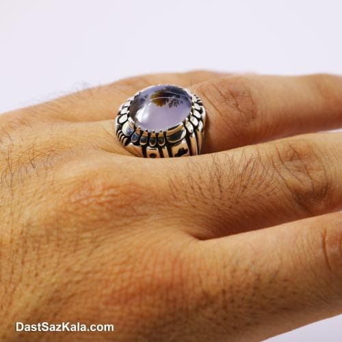 انگشتر نقره مردانه شجر اصل با رکاب ریخته درختی کد RN-21