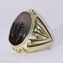 انگشتر مردانه شجر اصل با رکاب شیخ احمد مدل تک درخت کد RN-10