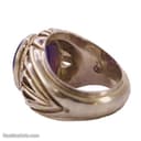 انگشتر عقیق سوسنی یمنی اصل با رکاب شیخ احمد دو اشک RN-31