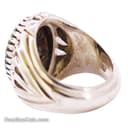 انگشتر فیروزه مردانه دست ساز با رکاب شیخ احمد دو اشک RN-28