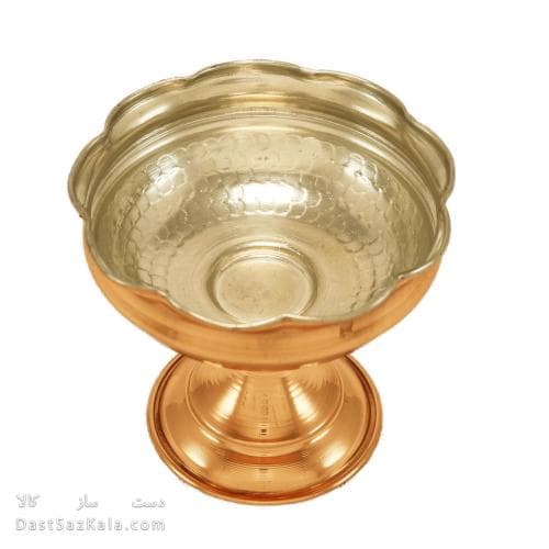 بستنی خوری مسی زنجان مدل پایه دار 10سانتیمتری AH-59