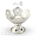 بستنی خوری مسی سفید زنجان مدل ستاره ای 8 سانتیمتری کد AH-63