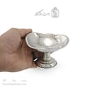 ست هفت سین و بستنی خوری مسی سفید سه گوش 6 عددی AH-107