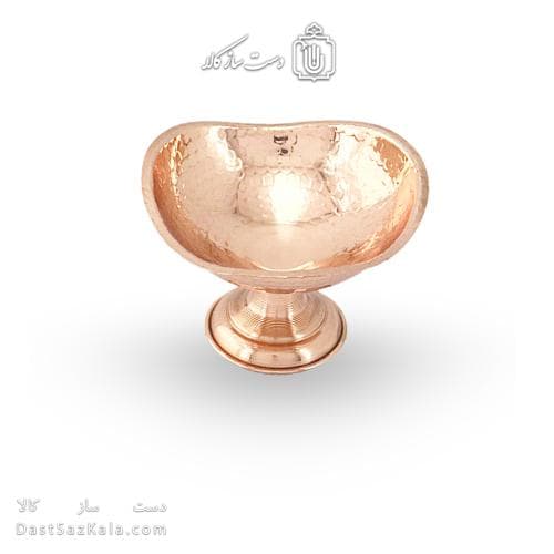 ست هفت سین و بستنی خوری مسی پایه دار سه گوش 6 عددی AH-108