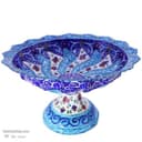 بستنی خوری میناکاری پایه دار مسی 13 سانتی کد LT-80