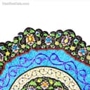 بشقاب دیوارکوب و شیرینی خوری میناکاری مسی 25 سانتی کد LT-24