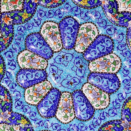 بشقاب دیوارکوب میناکاری مسی 30 سانتی کد LT-27