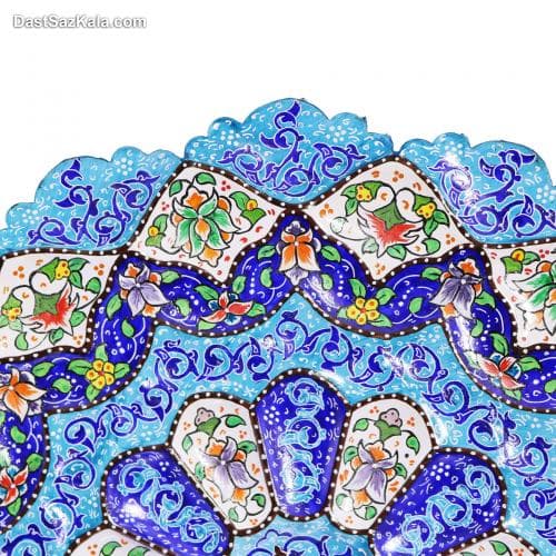 بشقاب دیوارکوب میناکاری مسی 30 سانتی کد LT-27