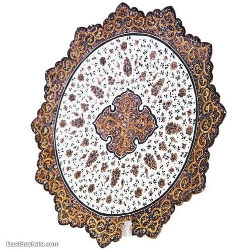 بشقاب دیوارکوب میناکاری مسی 25 سانتی کد LT-45