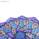 بشقاب دیوارکوب و شیرینی خوری میناکاری مسی 17 سانتی کد LT-115