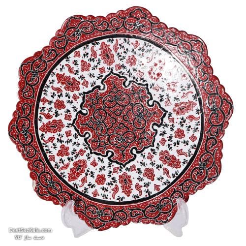 بشقاب میناکاری دیوارکوب مسی 20 سانتی کد LT-65