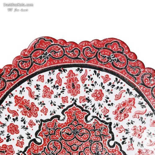 بشقاب میناکاری دیوارکوب مسی 20 سانتی کد LT-65