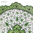 دیوارکوب میناکاری مسی 25 سانتی سبز کد LT-72