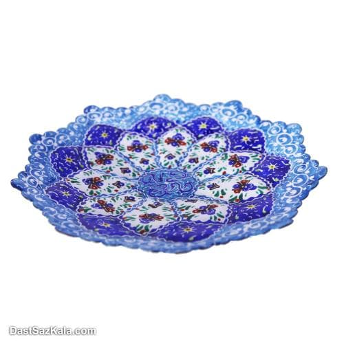 بشقاب دیوارکوب میناکاری مسی 9 سانتی کد LT-94