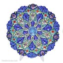 بشقاب دیوارکوب میناکاری مسی 30 سانتی کد LT-19