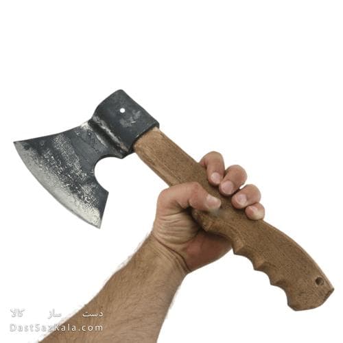 تبر دست ساز زنجان دسته چوبی 38 سانتیمتری کد MN-96