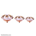 میوه خوری مسی سه پایه زنجان 3 عددی در 3 سایز کد SHH-84