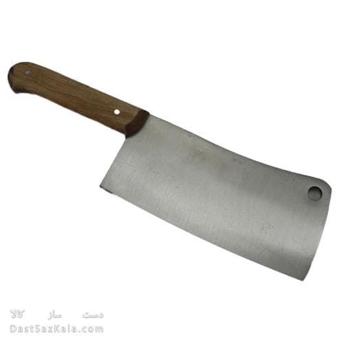 ساطور استیل مروارید زنجان دسته چوبی کد MN-62