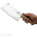 ساطور استیل مروارید زنجان دسته چوبی کد MN-62