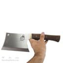 ساطور دست ساز زنجان سایز بزرگ دسته چوبی کد MN-85