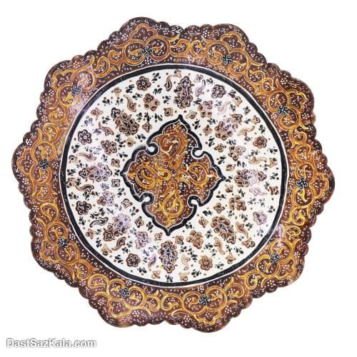 ست بشقاب دیوارکوب میناکاری مسی 3 تایی کد LT-48