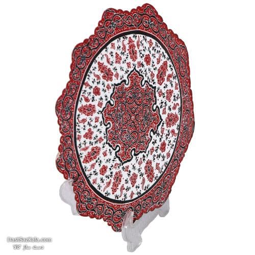 ست بشقاب و دیوارکوب میناکاری مسی 3 تایی کد LT-67