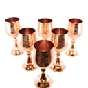 ست گلاسه مسی طرح دار توپی 6 عددی کد SSH-52