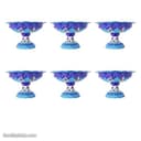 ست بستنی خوری میناکاری پایه دار مسی 6 تایی کد LT-82