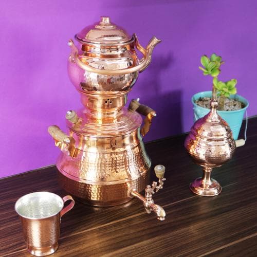 سرویس سماور روگازی مسی زنجان کد PA-20