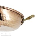 سرویس ماهیتابه مسی زنجان دسته برنجی مجموعه 3 عددی کد AH-159