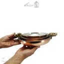 سرویس ماهیتابه مسی زنجان دسته برنجی مجموعه 3 عددی کد AH-159