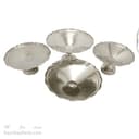 سرویس مسی پذیرایی سفید با روکش کروم مدل دیبا 4 تایی کد AH-20