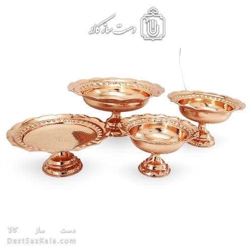 سرویس پذیرایی مسی جدید فضلی نانو شده 4 تیکه AH-119