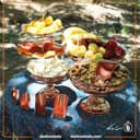 سرویس پذیرایی مسی زنجان مدل خورشیدی مجموعه 4 عددی کد AAS-10