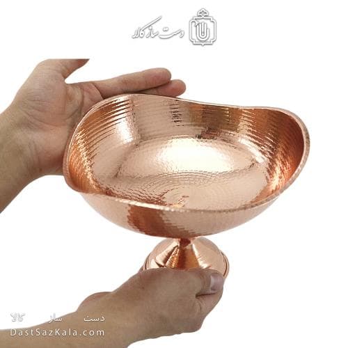 سرویس پذیرایی مسی زنجان مدل سه گوش مجموعه 4 عددی کد AH-16