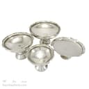 سرویس پذیرایی مسی سفید با روکش کروم مدل لبه چین 4 تایی AH-21