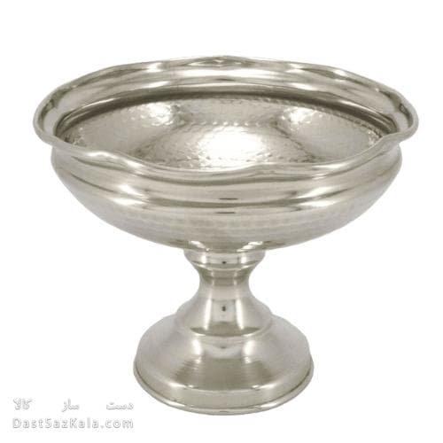 سرویس پذیرایی مسی سفید با روکش کروم مدل لبه چین 4 تایی AH-21