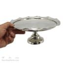 سرویس پذیرایی مسی سفید با روکش کروم مدل لبه چین 4 تایی AH-21