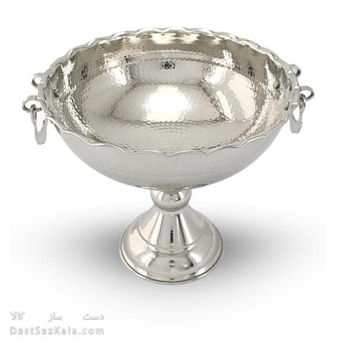 سرویس پذیرایی مسی پایه دار سفید مدل گوشواره دار 5 سایز AH-23