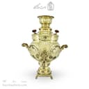 سماور برنجی زغالی طرح هخامنشی 6 لیتری کد AH-146