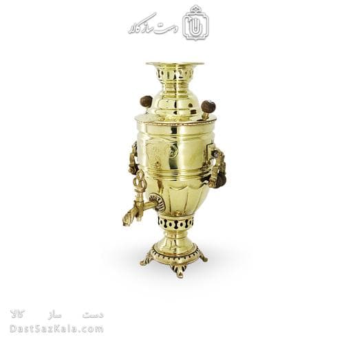 سماور برنجی زغالی کوچک 1 لیتری کد AH-148