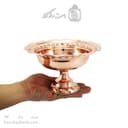 شکلات خوری مسی جدید پایه دار فضلی قطر 20 سانتیمتری کد AH-123