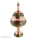 شکلات خوری مسی خاتم کاری اصفهان با ارتفاع 25 سانتی کد MJ-67